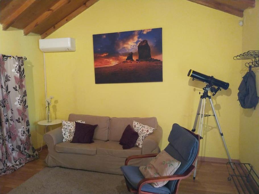 Casa Cueva El Pedregal Tejeda Villa Bagian luar foto