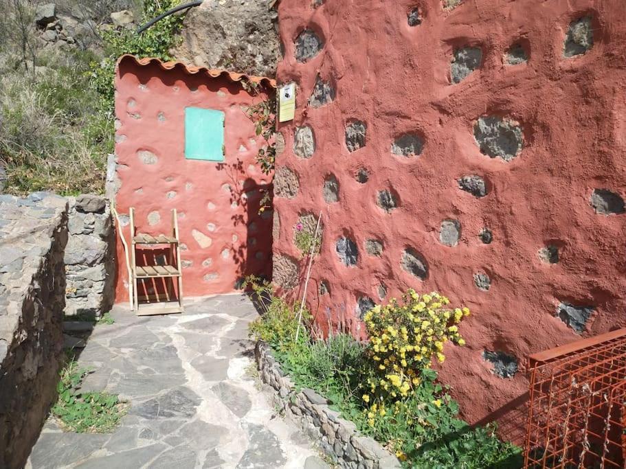 Casa Cueva El Pedregal Tejeda Villa Bagian luar foto